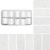 Serie de papeles de transferencia de encaje blanco y negro para accesorios de arte de uñas, papel de transferencia, papel de cielo estrellado, papel de transferencia de rejilla con borde de encaje, 10 rollos