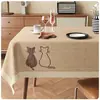 Toalha de Mesa Estilo Wabi-Sabi Impermeável à Prova de Óleo Lavável Resistente ao Calor Desenho Animado Japonês Luxo Leve High-End Toalha para Mesa de Centro