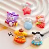 Comida de dibujos animados para jugar, perro Pacha, accesorios de resina, pegamento en crema, accesorios para el cabello, cuerda para la cabeza, llavero, colgante, funda de teléfono, decoración