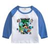 My world Camiseta de manga comprida para meninos Primavera e Outono nova camiseta básica infantil para bebê inverno algodão gola redonda top