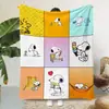 Cobertor de Flanela com Estampa Digital do Snoopy Mais Vendido no Exterior Desenho Animado Infantil para Todas as Estações Quente para Soneca no Ar Condicionado