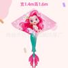 Weifang cometa de sirena al por mayor niños adultos caricatura tela triangular cometa brisa fácil de volar puesto juguetes fabricantes
