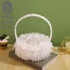 Boda estilo occidental encaje cabeza portátil almohada para anillos sueño amor accesorios de fotografía almohada fuente al por mayor