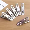Nuevas pinzas para la ropa de acero inoxidable gruesas y duraderas mejoradas para secar ropa, calcetines, clips pequeños, boca plana, venta al por mayor