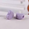 Macaron Cor Doce Furo Cruzado Coração de Pêssego DIY Buraco Grande Amor Contas Corrente para Celular Acessórios de Corda para Cabeça de Joia Acrílica
