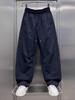 Pantalones Casuales de Seda de Hielo para Hombre Verano Delgados 2025 Nuevo Rectos Sueltos de Pierna Ancha Pantalones Largos Frescos Cimitarra para Hombre