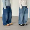 Jeans de pierna ancha para niños, pantalones de pierna curva para niños, colección de otoño para niñas, nuevos estilos primavera/otoño 2026, pantalones largos casuales para bebés