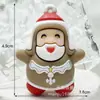Llavero Colgante Navideño Muñeco Estéreo de Papá Noel Colgante Exquisito para Bolso Llavero de Coche Pequeño Regalo