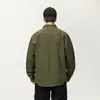 Ropa de Hombre Xintang Camisa de algodón pesada estilo americano vintage para hombre, camisa de trabajo para otoño e invierno, chaqueta casual holgada de manga larga