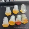 Colar com Pingente da Paz de Ágata Calcedônia Colorida Pingente de Folha Guanyin Buda Calcedônia Amarela Fonte de Suprimentos para Transmissão ao Vivo