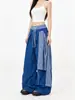 Directamente del fabricante: Pantalones Casuales a Cuadros con Solapa Estilo High Street Americano para Hombre, Nuevo Estilo de Verano, Corte Holgado, Doble Cintura, Dobladillo Curvo, Estilo Ins