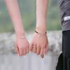 Pulsera Original de Plata Esterlina Princesa y Caballero Pareja Moda Cuerda de Mano Coreana Creativa Ins Pequeña Celebridad de Internet Joyería de Mano