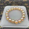 Pulsera de cuentas de cristal anti-abrasión y anti-rayaduras de alta calidad de 8MM color champán no cambia de color pulsera anti-cristal venta al por mayor de fábrica