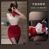 Lencería Sexy Manyu Uniforme de Azafata Sexy Femenino Traje de Secretaria Tentación Juego de Rol Atuendo Profesional Sexy 9528