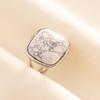Anillo de Acero Inoxidable 304 Anillo de Acero de Titanio Geométrico Femenino Masculino Moda Combinable Nicho Sentido Avanzado Ajuste Abierto Cacao
