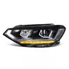 Adecuado para ensamblaje de faro Touran L 16-18 modificado luz de circulación diurna LED de alta gama ensamblaje de faro con lente bifocal