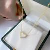 Leve luxo requintado amor colar simples elegante romântico bonito brilhante diamante oco coração pingente clavícula cadeia