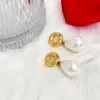 Nuevos Pendientes Franceses Retro Estilo Palacio Círculo Hueco Diseño de Nicho Pendientes de Gama Alta para Mujer