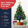 Paquete de escritorio de mini árbol de Navidad transfronterizo de comercio exterior, adornos de oficina de 45 cm/60 cm, árbol de decoración navideña
