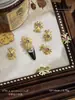 Decorações de Nail Art em Formato de Cruz com Diamantes, Acessórios de Unha Gótico Brilhantes Tendência em Liga de Strass Usáveis, Strass para Unhas Atacado