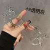 Gafas Transparentes con Gradiente para Miopía, Graduación Personalizable, Aptas para Hombres y Mujeres con Rostros Cuadrados y Redondos, un Esencial sin Maquillaje, Monturas de Gafas de Marco Grande