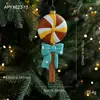 Transfronteiriço Novo Plástico Macaron Fofo Colorido Pintado Enfeites Árvore de Natal Janela Decorações Penduradas