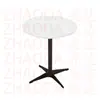Mesa Cuadrada de Color Nogal para Uso Doméstico, Mesa de Comedor para Uso Comercial, Mesa de Comedor de Madera Maciza para Restaurantes, Mesa de Comedor de Pizarra para Restaurantes de Comida Rápida