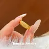 Anel de luxo leve banhado a ouro vietnamita, estilo chinês novo, luxuoso, com diamantes estrelados, versátil e estiloso, um presente perfeito para uma namorada