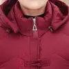Chaqueta de Algodón de Invierno para Abuela con Forro de Felpa Ropa Gruesa de Algodón Abrigo de Algodón para Personas de Mediana Edad y Mayores Ropa de Abrigo Estilo Mamá Ropa de Invierno para Señoras Mayores