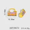 Fechadura Pequena Ruyi Tradicional Esmaltada Acessórios Dourados para Areia DIY Pingente de Cobre Banhado a Ouro Estilo Chinês Corda Trançada Bordada Floral Feita à Mão