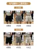 Shorts de verão cinza finos femininos de cintura alta emagrecedores versáteis casuais de perna larga de comprimento médio para pessoas baixinhas