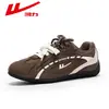 Zapatos de Entrenamiento Casuales Planos para Mujer de Bloques de Color Retro Alemanes WXY-N102T