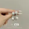 Luz y Sombra de París Lujo Accesible Nuevos Pendientes Franceses de Zircón y Perla Diseño de Nicho Pendientes Exagerados Elegantes Pendientes de Gama Alta