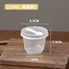 Taza de Pudín Desechable de Doble Pared Especial para Leche Tazón para Postre de Gelatina Taza de Yogur de Coco con Tapa y Cuchara Fabricante