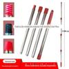 Fábrica por atacado polo de aço inoxidável quatro seção mop polo rosca rossa rosca universal acessórios