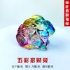 Adornos de lingotes de cristal, cornucopia de lingotes de oro, lingotes pequeños, esmalte de colores, adornos comerciales, pequeños regalos decorativos para inauguración de la casa.