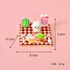 Ornamento de Cena Miniatura Comida e Brincadeira, Mini Cozinha e Quarto, Brinquedos Fofos Realistas para Brincar de Faz de Conta, Mini Enfeites de Mesa DIY