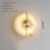 Luminária de parede para cabeceira de quarto de mármore transfronteiriça, luminária de parede de designer criativo nórdico para sala de estar, escritório de vendas, saguão, hotel