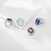 Transmisión en Vivo Transfronteriza Europea y Americana Especializada en Anillos de Joyería de Lujo Ligero Color Huevo de Paloma y Anillos de Joyería de Celebridades