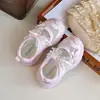 Sandalias deportivas para niñas 2026 zapatos para niños comercio exterior zapatos para vadear para niñas mayores, zapatos estilo papá, zapatos de malla blanca sencillos
