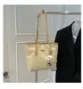 Bolso Tote Elegante de Color Sólido para Mujer, Gran Capacidad, Nuevo Modelo 2025, Versátil para el Trabajo, los Viajes Diarios, el Uso Casual, Bolso de Hombro Simple