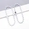 Cadena de Cuentas Redondas Pintadas de Colores, Grosor 2.4 mm, Cadena para Bolsos DIY, Accesorios de Cadena de Cuentas