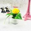 Mini Ornamentos de Mesa de Planta Envasada Simulada Flor Falsa Flor de Plástico Bonsai Novo Crisântemo Bonsai de Bola Única em Forma de Pequeno Vaso Transfronteiriço