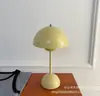 Luminária de Mesa Flor Bud Retrô Dinamarquesa VP9 Designer Nórdico Atmosfera de Estudo Carregamento Sem Fio Quarto Cabeceira Pequena Luminária de Mesa