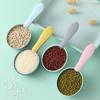Cuchara Multifuncional para Arroz Cuchara de Plástico para Cocina Doméstica Cuchara para Granos con Clip Sellador Pala para Harina Cuchara Medidora