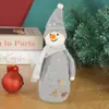 Decoración navideña transfronteriza decoración de fieltro de lana lindo muñeco de nieve mini decoración para colgar en el árbol muñeco de Papá Noel venta al por mayor