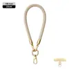 Cordón de alta gama original para teléfono móvil de 8 MM resistente para colgar en el cuello ajustable para exteriores anti-pérdida cuerda trenzada para muñeca dorada