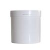 Botella Eslite de 1L de Boca Ancha, Contenedor Sellado, Cubo Blanco de Plástico de Boca Ancha, Se Puede Equipar con Tapa Interior, Cubo de Agua Cilíndrico a Prueba de Humedad con Tapa