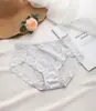 Bilian elegante novo lingerie de renda feminina sexy malha leve bainha transparente cuecas sem costura algodão puro