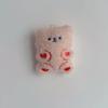 Chaveiro de acessórios de boneca coelho filhote versão Q fofa pingente de bolsa presente de pelúcia infantil atacado